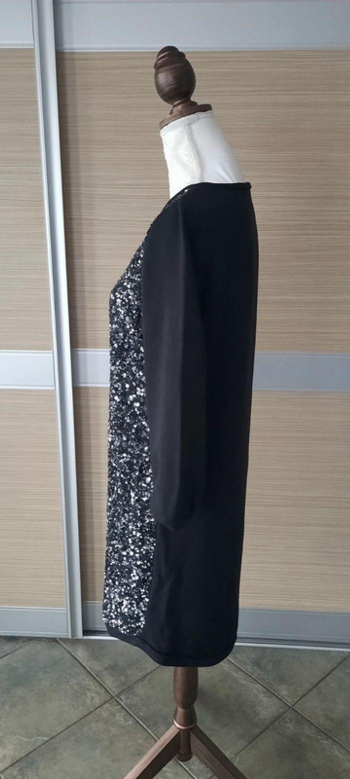 Robe sweat noire et sequins taille 40 La Redoute - photo numéro 3