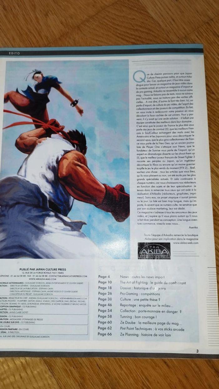 Magazine Arkadia n°1 CD Vintage retrogaming SNK Capcom Soul Calibur Street Fight - photo numéro 2