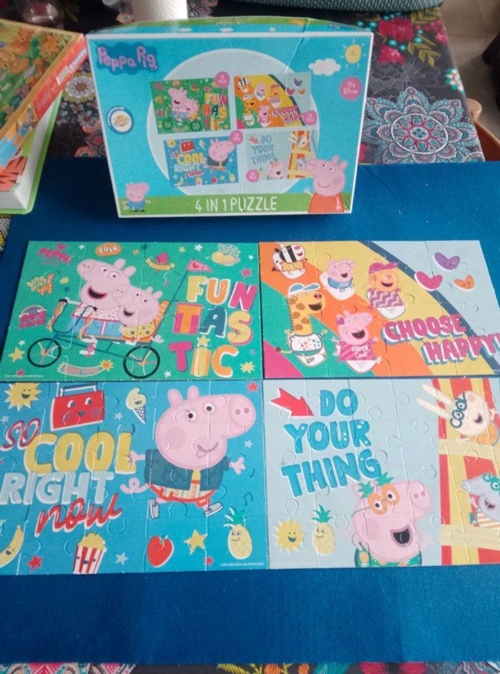 Jeu enfant - Boîte de 4 puzzles - Peppa Pig - photo numéro 1