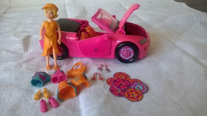 Polly pocket avec voiture décapotable - photo numéro 1