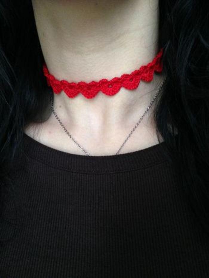 Collier choker coeurs - photo numéro 7