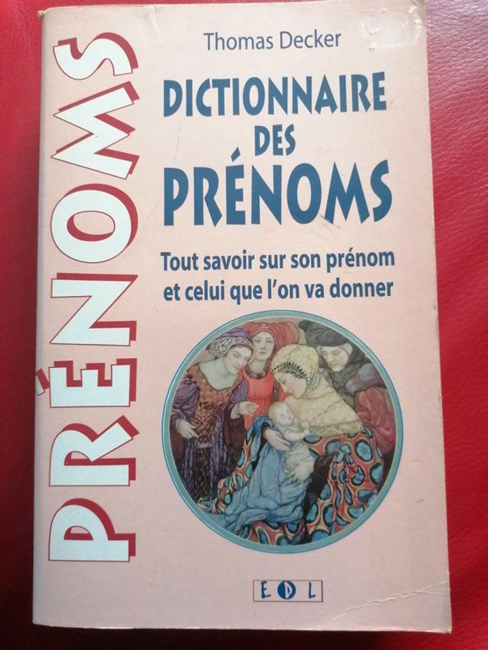 Livre dictionnaire des prénoms - photo numéro 1