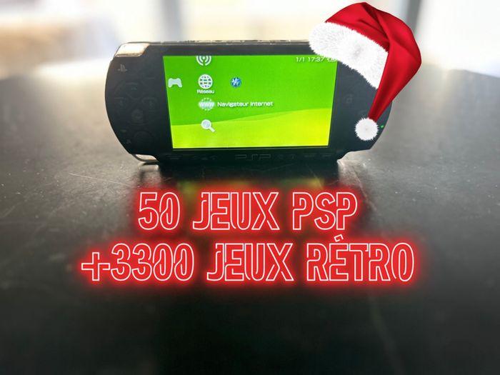 Psp + 50 jeux + 3300 jeux rétro ( craquer , crack , crackée, cracker , craquer ) - photo numéro 1