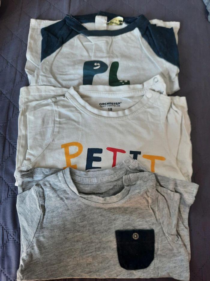 Lot t shirts 18 mois - photo numéro 1