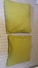 Lot de 2 coussins + 2 housses de coussins 40/40cm