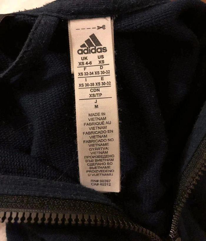 Gilet Adidas bleu femme Taille XS - photo numéro 5