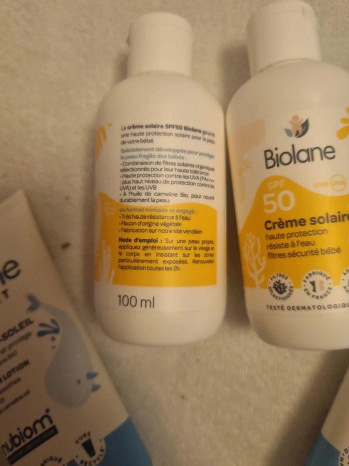 Lot crème solaire Biolane - photo numéro 3