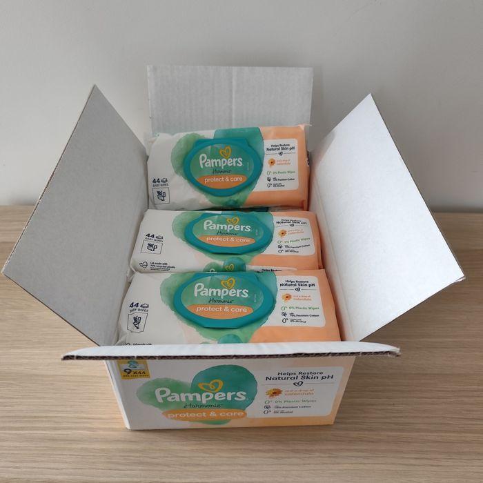 9 paquets de lingettes pampers Harmonie Protect & care - photo numéro 1