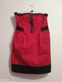 Robe rouge  bustier taille L