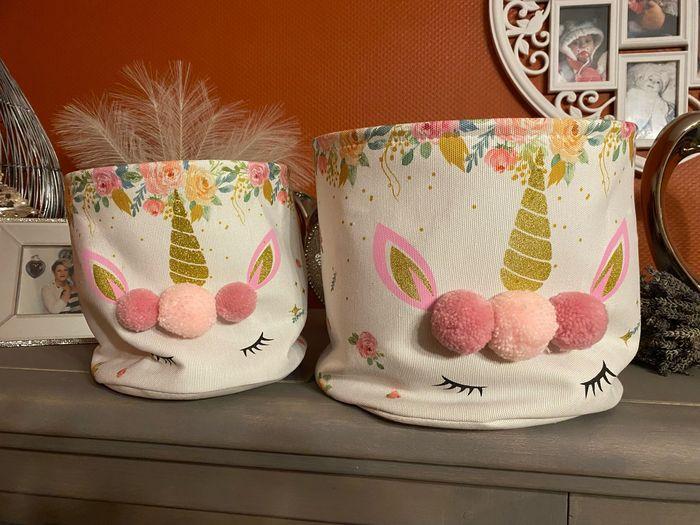 Set de 2 paniers enfant "Licorne" - photo numéro 1