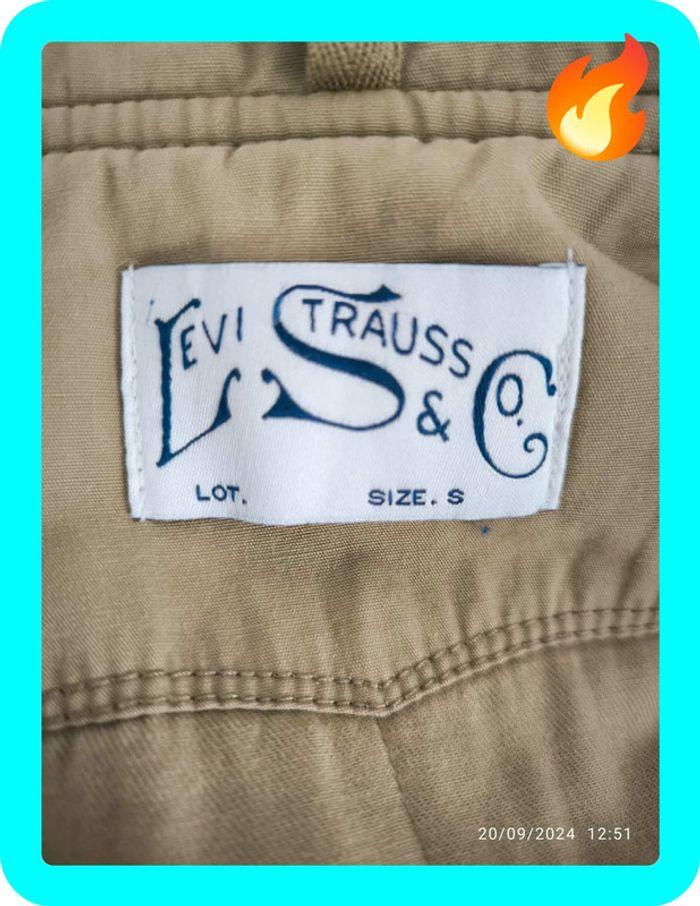 Blouson mi-long à capuche beige  Levi's taille 36 (s) - photo numéro 8