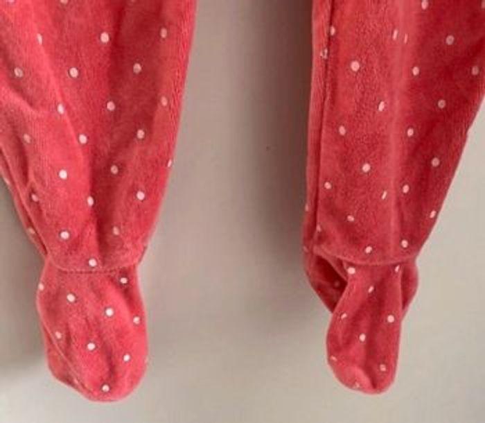 Pyjama grenouillère velours rose 12 mois Disney - photo numéro 5