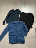 Lot de 3 gilets fins 8ans