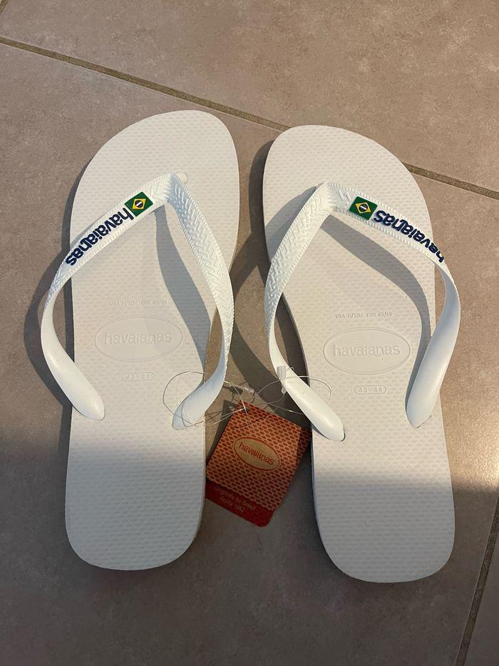 Tong havaianas adulte blanche - photo numéro 1