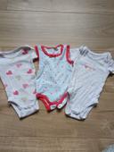 Lot de 3 bodys manches courtes