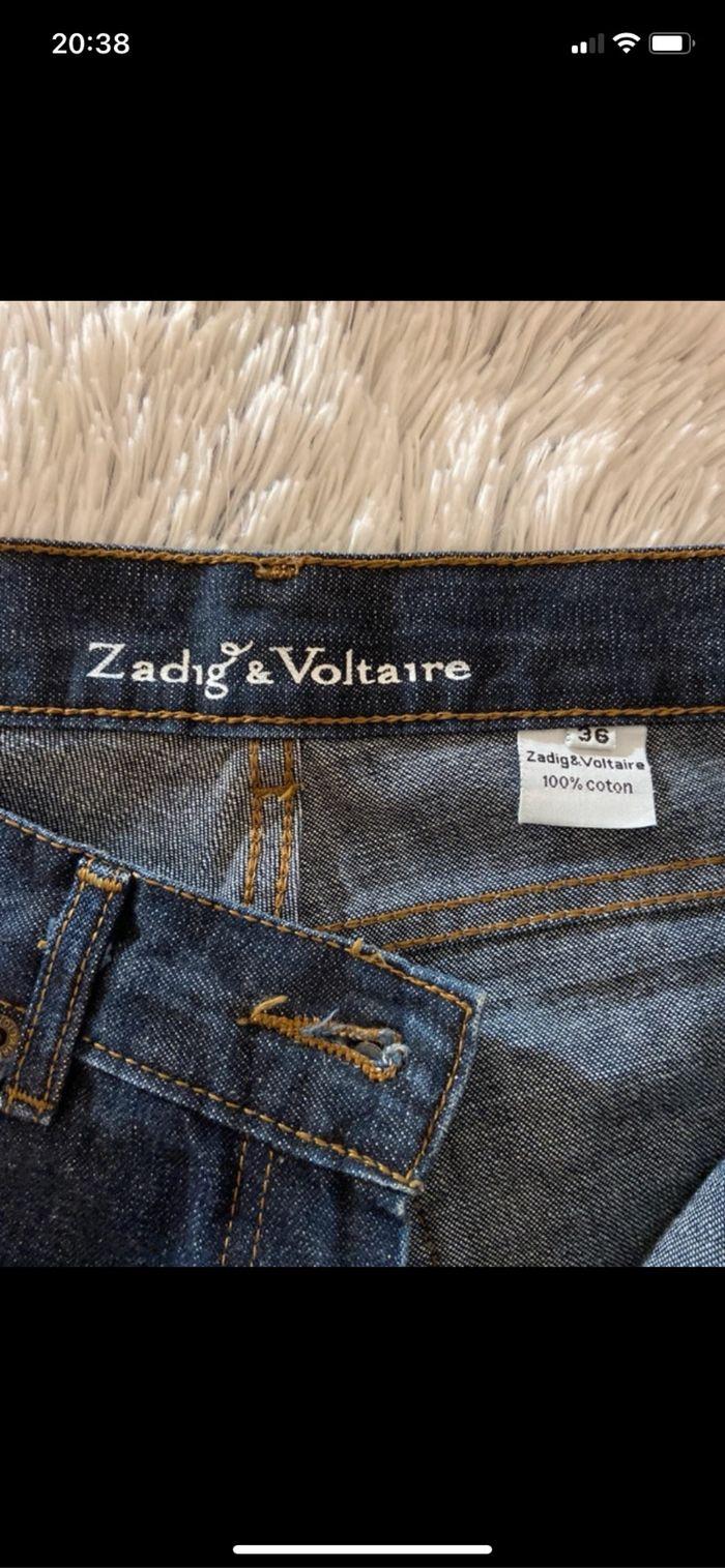 jean vintage Zadig & Voltaire, évasé taille basse - photo numéro 1