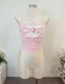 Top Cute Kawaii style Sanrio Hello Kitty Pink Princess Barbie Cosplay