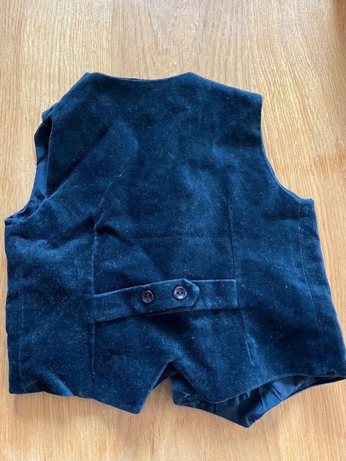 Veston garçon bleu velour 2 ans - photo numéro 2