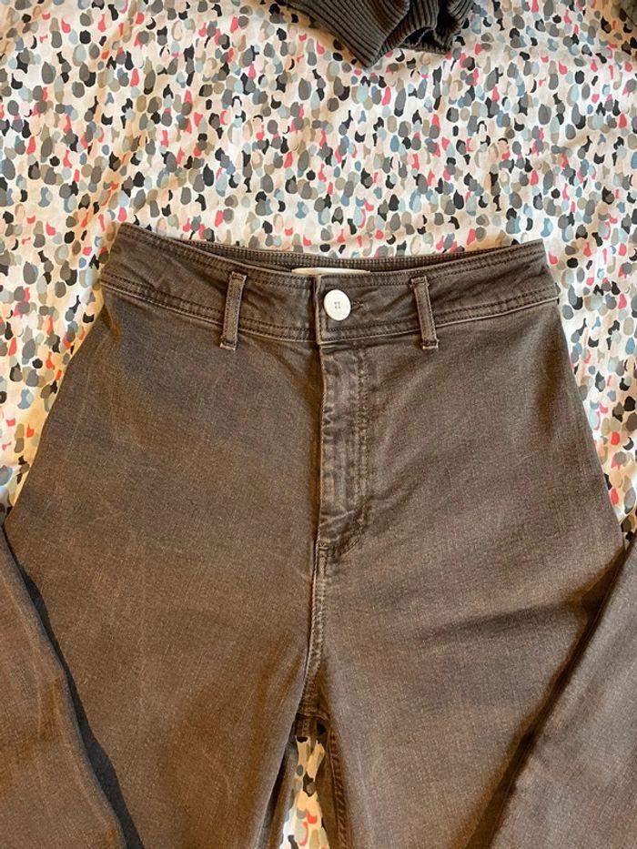 Pantalon large marron - photo numéro 4