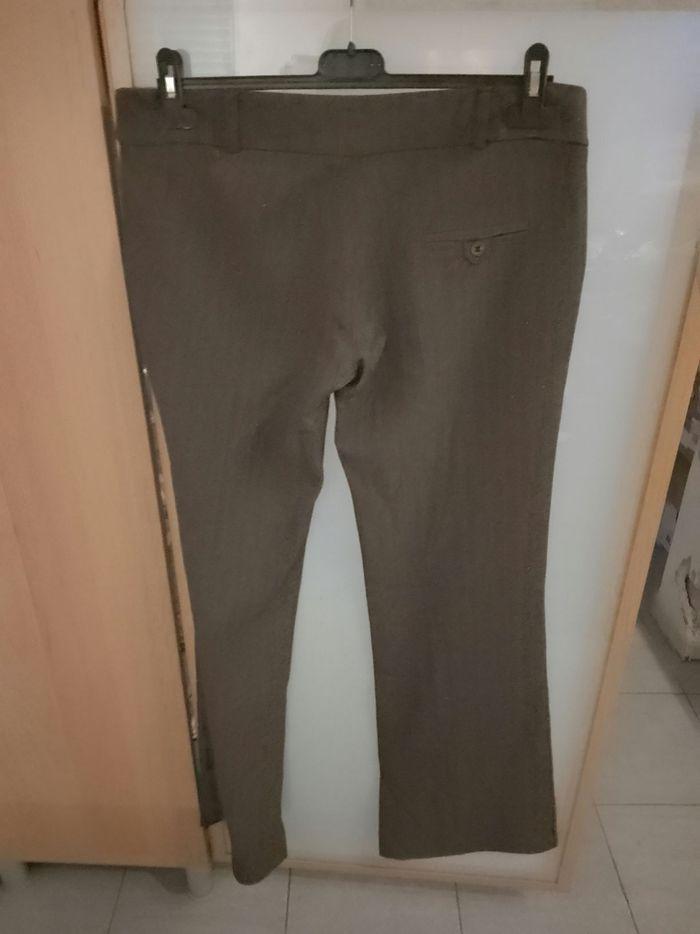 Pantalon brun foncé, légèrement pailleté - photo numéro 2