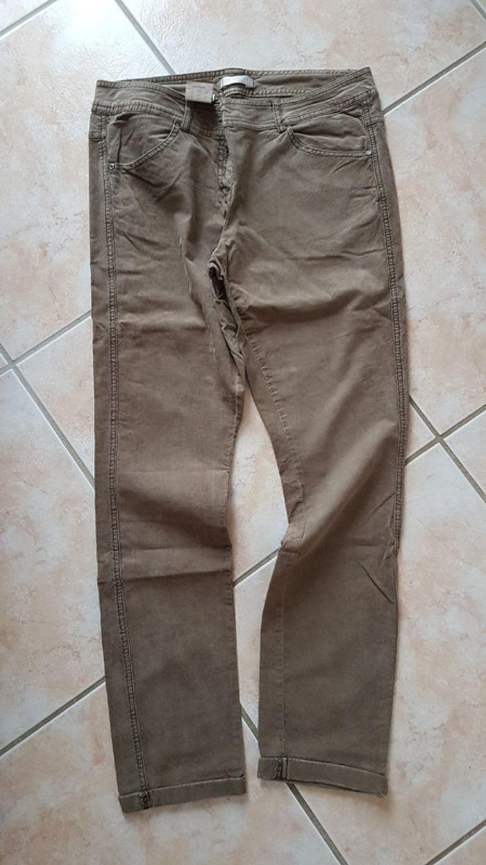 Pantalon Promod T40 marron - photo numéro 3