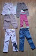 6 pantalons-legging/ 6 broeken-legging