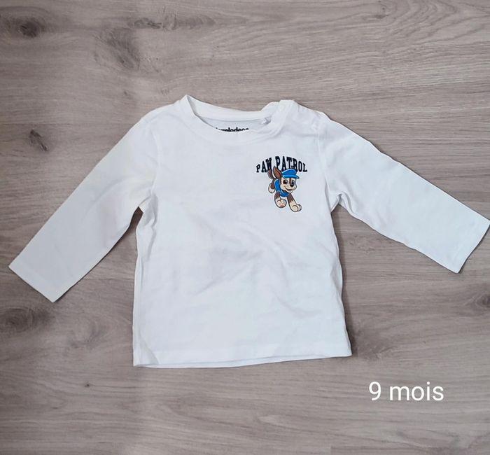 Tee shirt manche longue neuf 9 mois - photo numéro 1