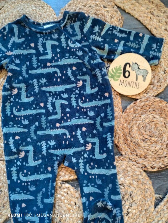 🦋 Joli pyjama grenouillère Croco 6 mois 68 cm TAO Tape à l'oeil - photo numéro 2