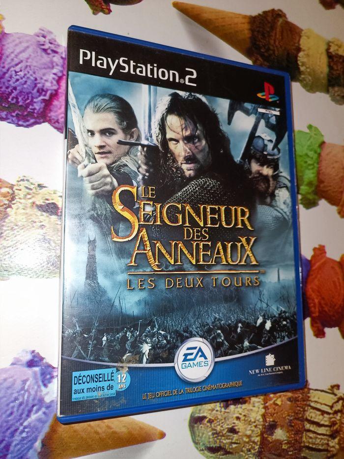 Jeu playstation 2 ps2  Le seigneur des anneaux les deux tours