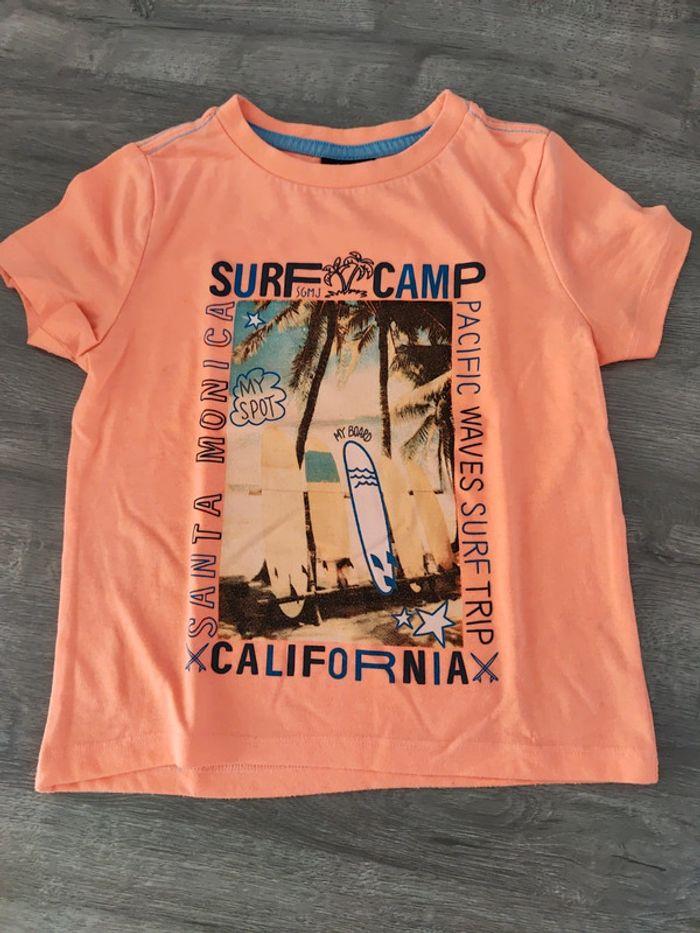 T-shirt orange fluo sergent major 4 ans - photo numéro 1