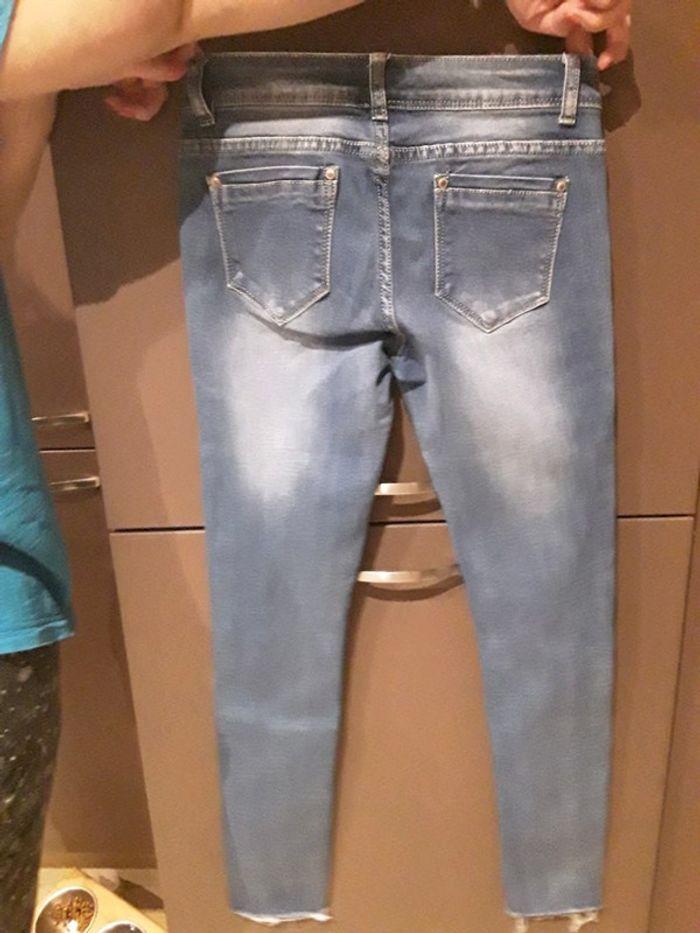 Jean bleu SD Jeans à trous 36 - photo numéro 6