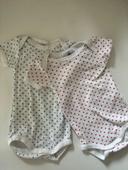 Lot de 2 bodies Petit Bateau