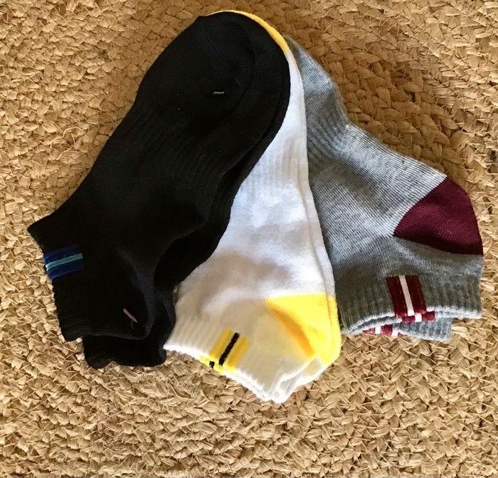 3 paires de chaussettes courtes de taille 36/38 marque Vela - photo numéro 2