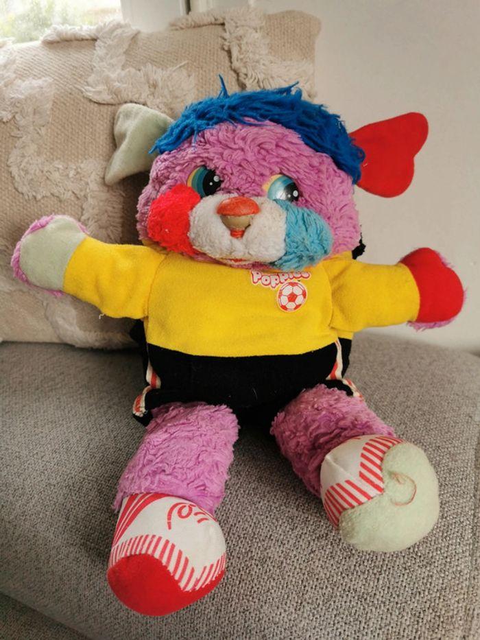 Peluche Popples soccer ball football vintage de 1986 - photo numéro 2