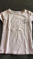 T-shirt rose manches courtes