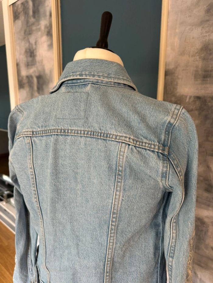 Veste en jeans Levis broderies manches Taille XS - photo numéro 4