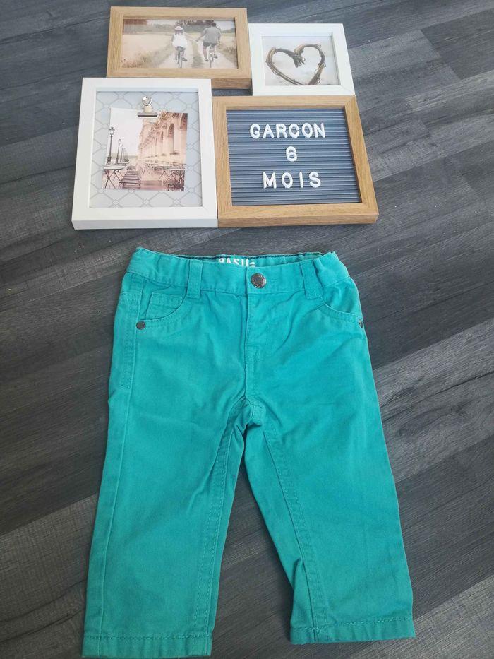 Pantalon stylo Chino bleu turquoise