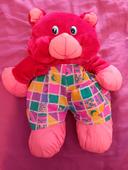 Peluche ours rose