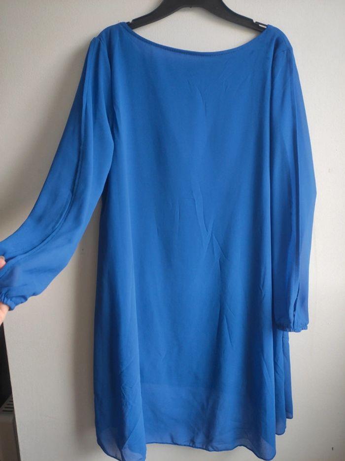 Tunique robe oversize doublée manches ajourées - photo numéro 6