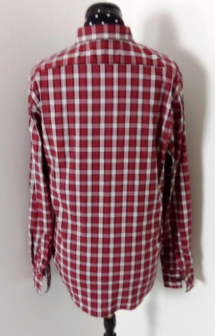 Chemise manches longues Jules Collection à carreaux rouge,noir,blanc taille L - photo numéro 3