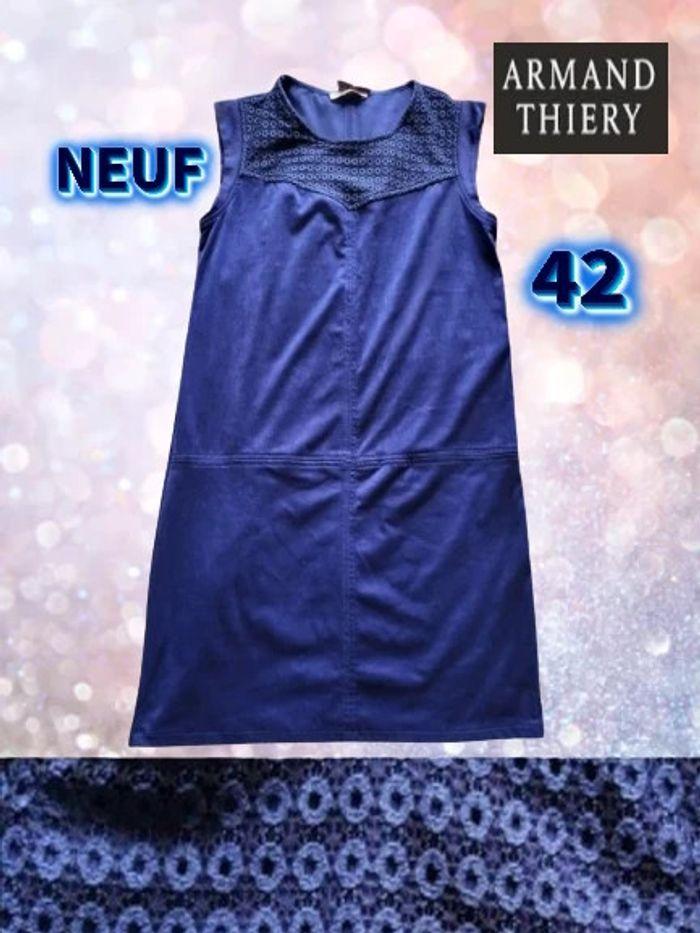 💦 Robe Automne Hiver neuve taille 42 FR Armand Thierry velouté - photo numéro 1