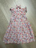 Robe liberty Félicite pêche/abricot 4 ans