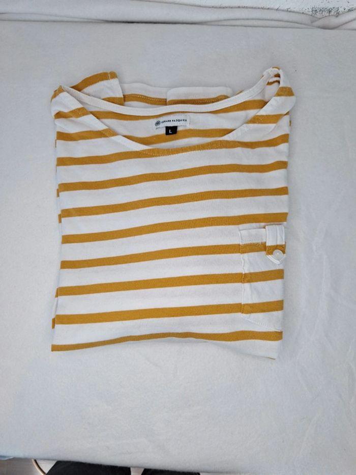 Tee-shirt marinière gerard pasquier femme taille 40 L - photo numéro 17