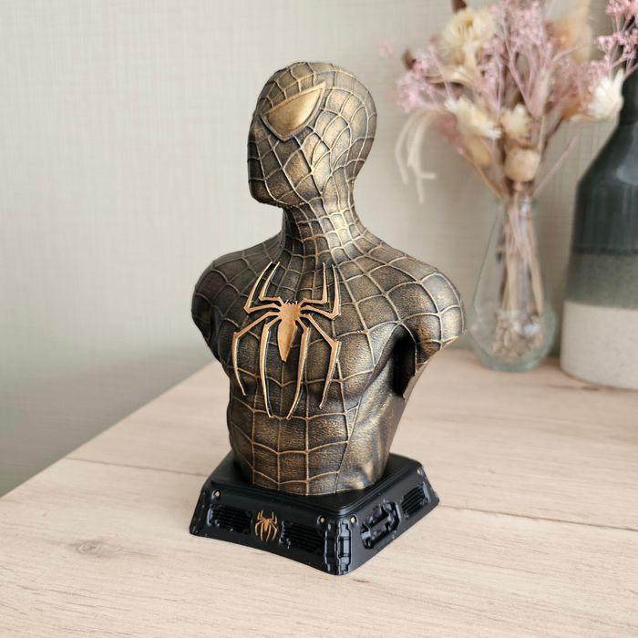 Figurine buste Spiderman Gold 19cm FanArt - photo numéro 2