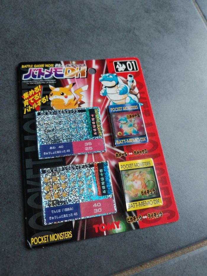 Coffret Pokemon Vintage Japonais Tomy Battle Game Note DX 01- pikachu Blastoise (tortank) - photo numéro 3