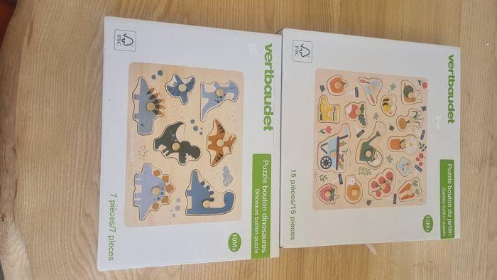 Lot de 2 puzzle bois