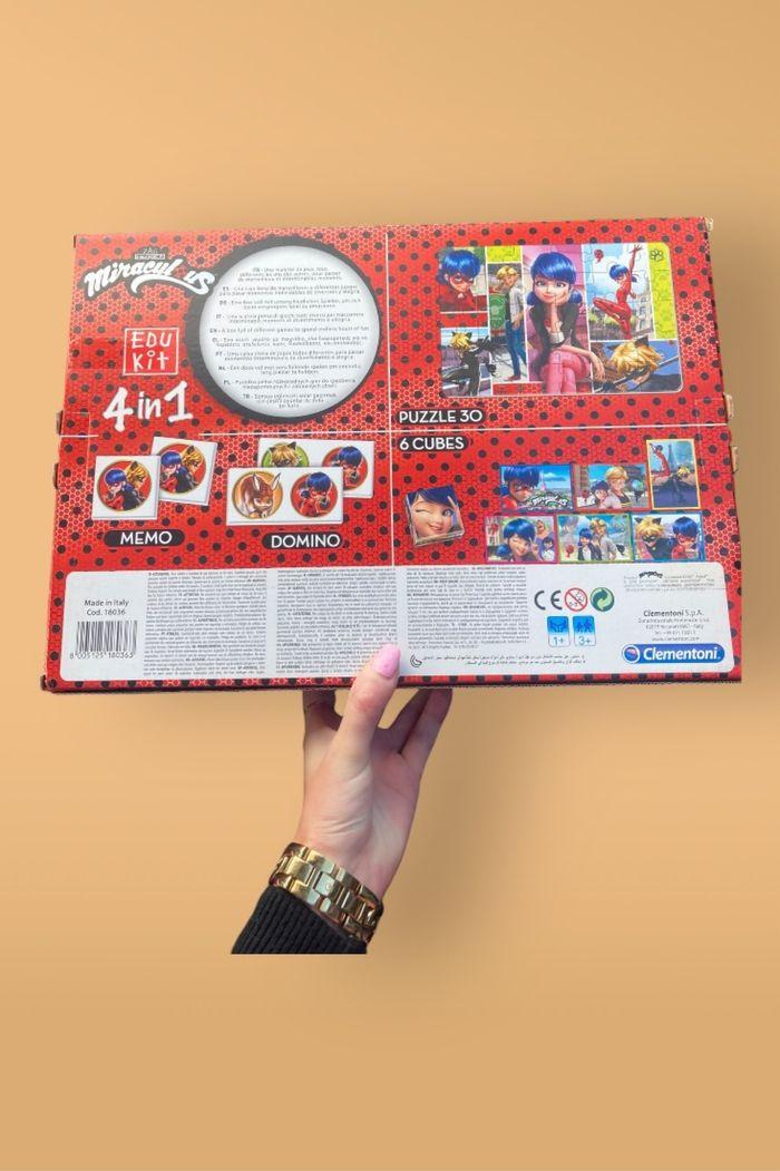 Coffret jeu Edukit 4 en 1 Miraculous Clementoni comme neuf - photo numéro 3