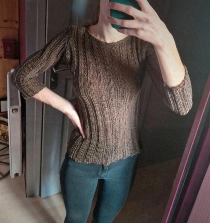 Pull marron femme mim taille XS/34 - photo numéro 1