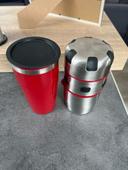 Lot presse agrumes + tasse