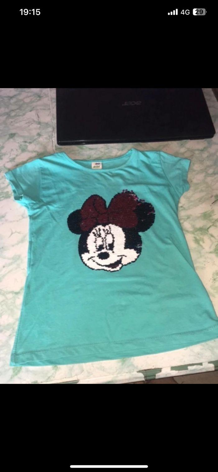 TeeShirt Minnie 10 ans paillette - photo numéro 7